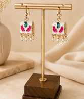 multicolor-meenakari-square-pearl-drop-earrings