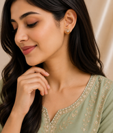Golden Lotus Bud Earrings