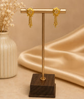 Hexa Shine Gold Tassel Earrings