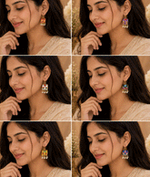 Multicolor Pearl Bloom Earrings