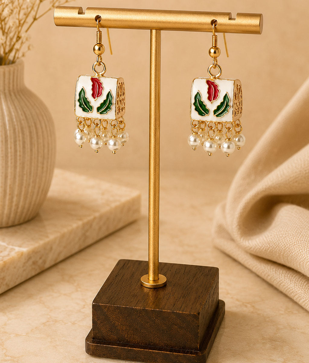 multicolor-meenakari-square-pearl-drop-earrings
