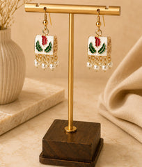 multicolor-meenakari-square-pearl-drop-earrings