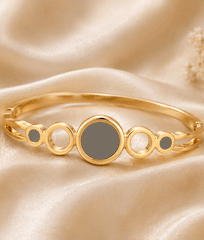 Celestial Circle Gold Bangle