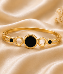 Celestial Circle Gold Bangle