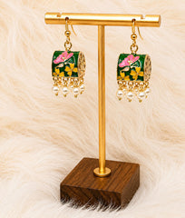 Multicolor Pearl Bloom Earrings