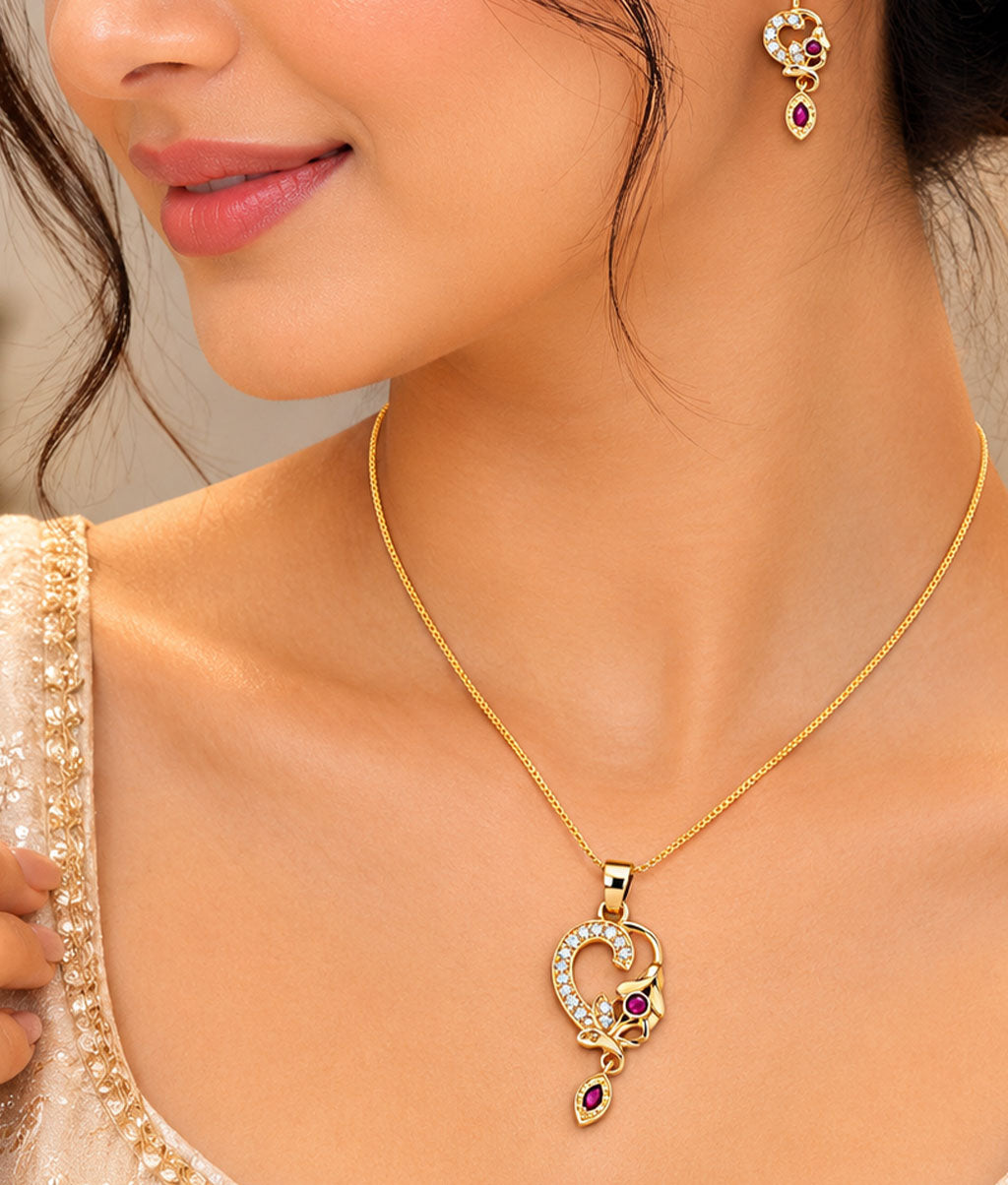 Golden Delight Ruby Set