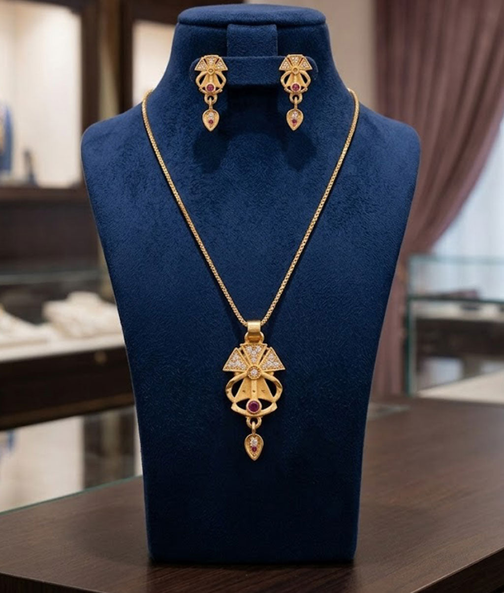 Royal Ruby Heritage Pendant Set
