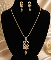 Magenta Twist Pendant