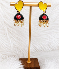 Multicolors Heart Pearl Earrings Collection