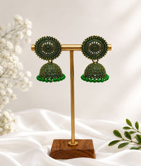 Rani Rang Jhumka Earrings