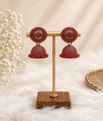 Rani Rang Jhumka Earrings