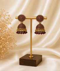 Royal Chandrika Jhumka Earrings
