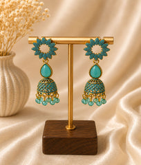 Sunflower Olive Jhumka