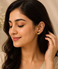 Aura Geometric Stud Earrings