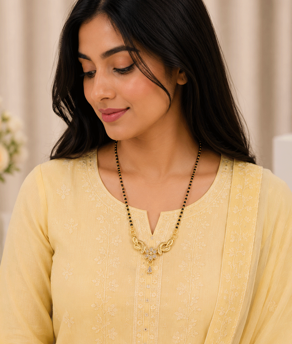 Pushpanjali Floral Designer Mangalsutra