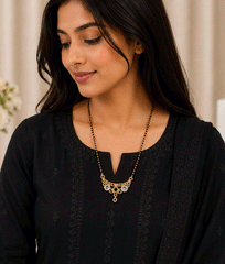 Vaibhavi Crystal Charm Designer Mangalsutra