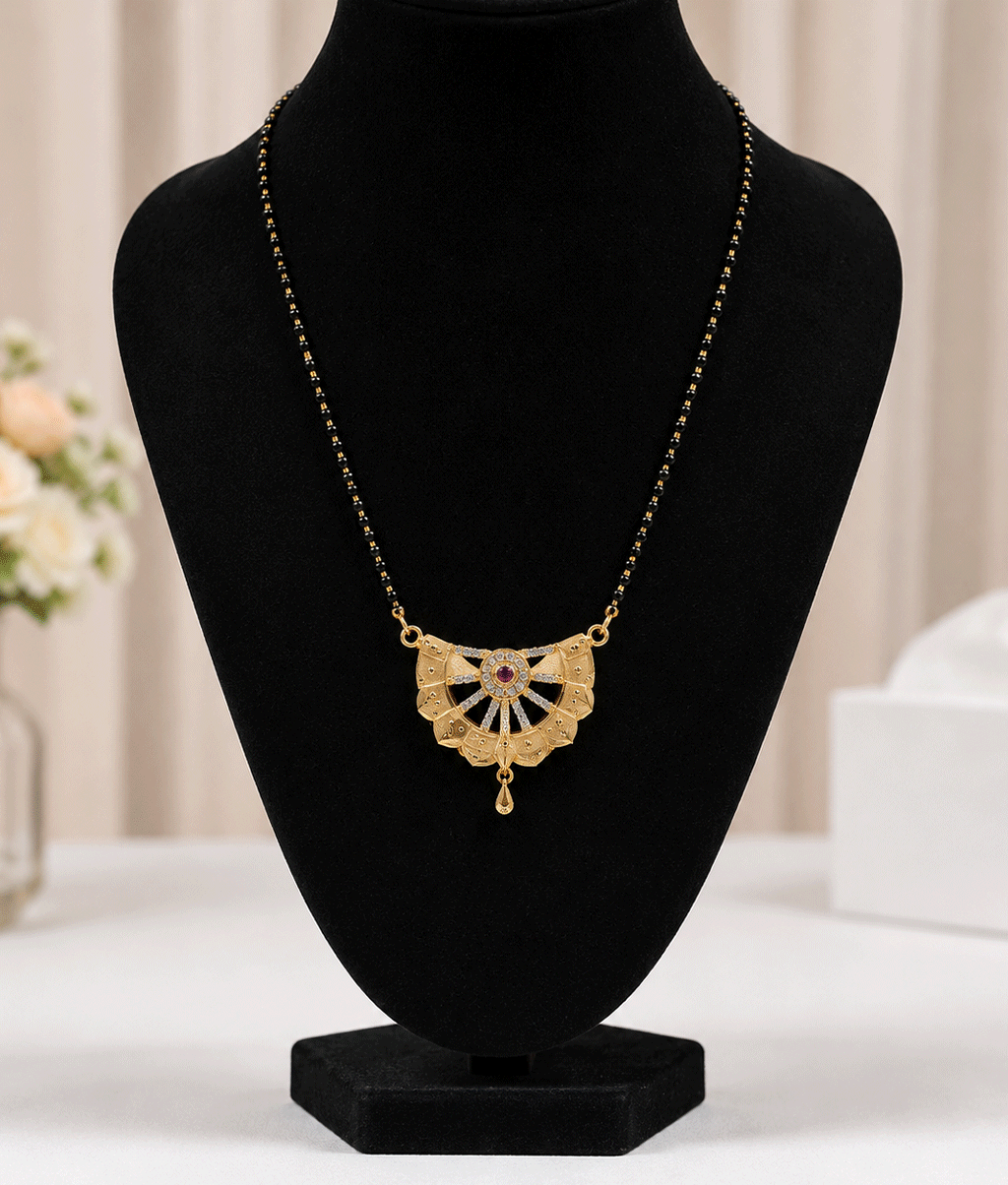 Rajwadi Sunburst Designer Mangalsutra