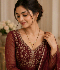 Royal Ruby Floral Designer Mangalsutra
