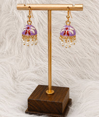 Multicolor Noor Pearl Meenakari Jhumka