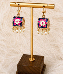 Multicolor Traditional Bloom Earrings