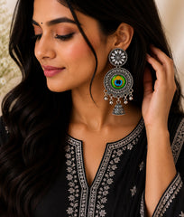Peacock Eye Chand Jhumka