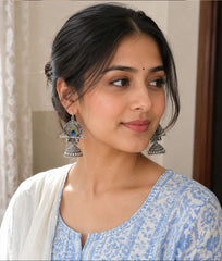 Krishna Morpankh Jhumka Earrings